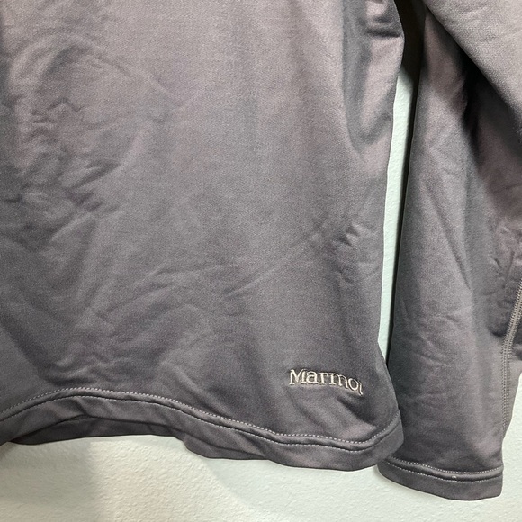 MARMOT Nylon Jacket Large Gray 3/4 Zip Up Womens Embroidered Logo - Picture 7 of 7